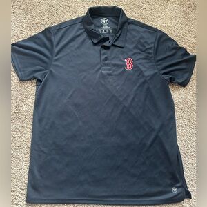 '47 Brand Boston Red Sox Men's XL Navy Blue Performance Polo Shirt Golf MLB